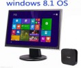 迷你电脑主机 Windows 8.1 RAM 2GB + 32GB Quad Core 1.33GHz